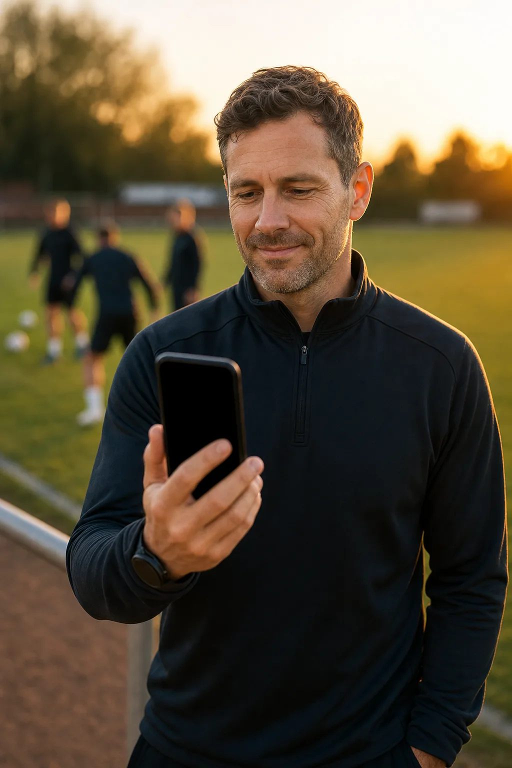 Eltern an der Seitenlinie beim Jugendfußballspiel