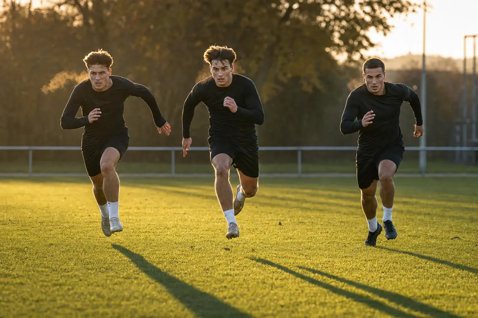 Herbstlicher Trainingsplatz im Amateurfußball — Ausgangspunkt für Verletzungsprävention durch Datenanalyse